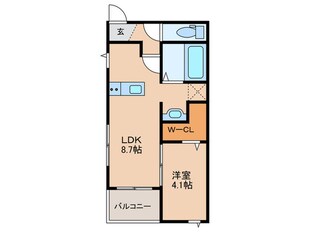 ヴェルーラ福島の物件間取画像